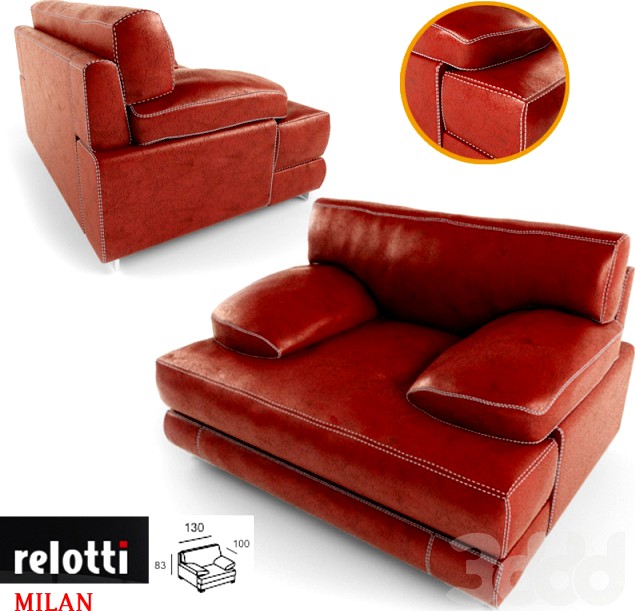 Chair factory &quot;Relotti&quot;, model &quot;Milan&quot;