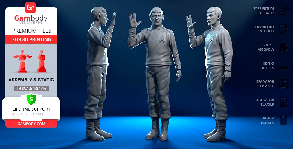 Spock 3D Printing Figurine | Assembly