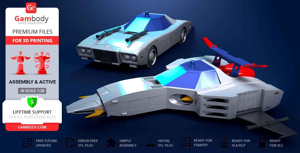 Mach Patrol 3D Printing Model | Assembly + Action