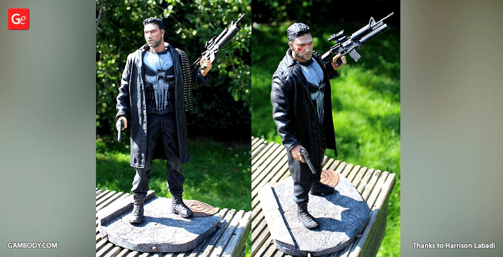 The Punisher 3D Printing Figurine | Assembly