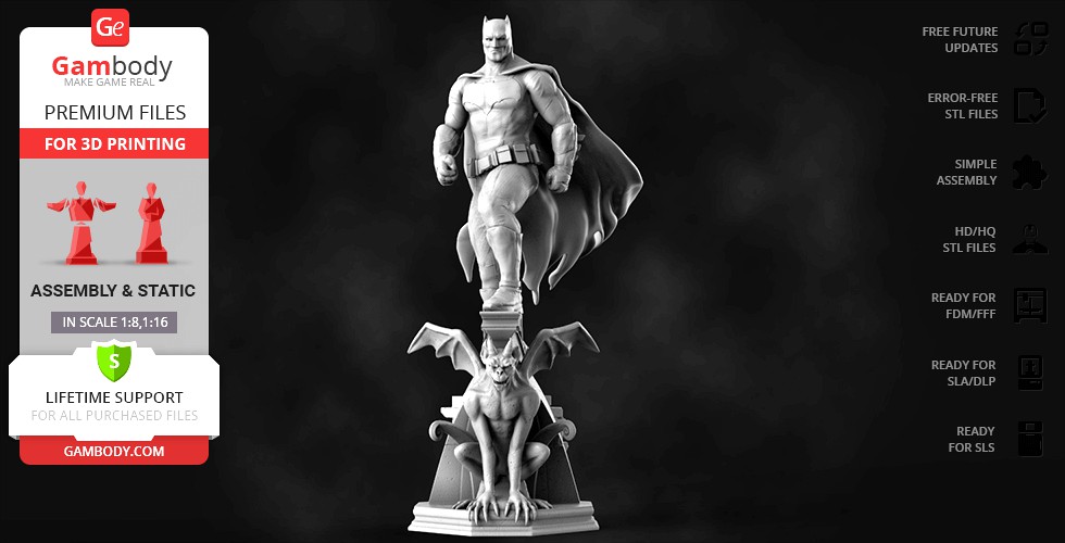 Batman - Dawn of Justice 3D Printing Figurine | Assembly