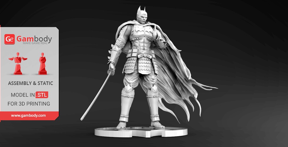 Batman Ninja 3D Printing Figurine | Assembly
