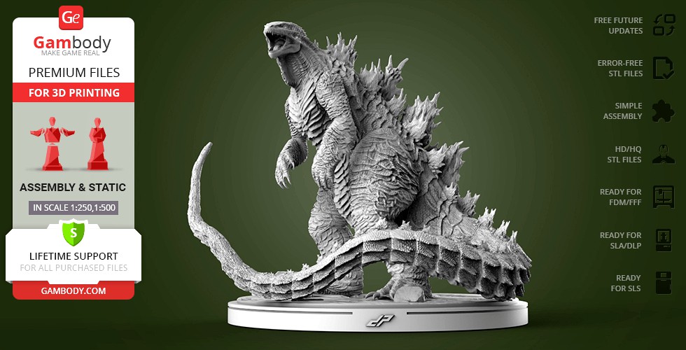 Godzilla Extreme 3D Printing Figurine | Assembly