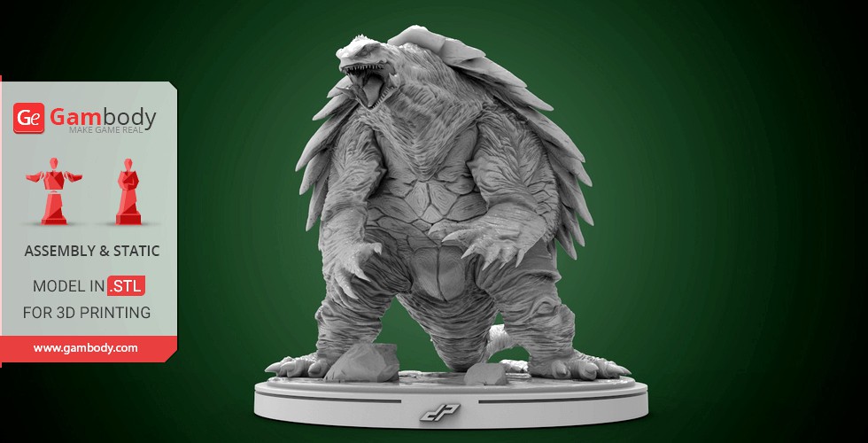 Gamera 3D Printing Figurine | Assembly