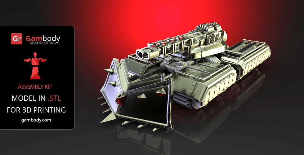 Mammoth Tank Accessories 3D Print Files - Set 2 | Assembly Model