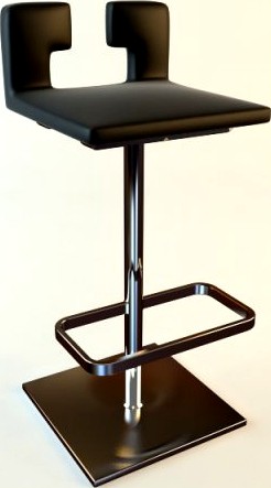 Bar Stool 2 3D Model