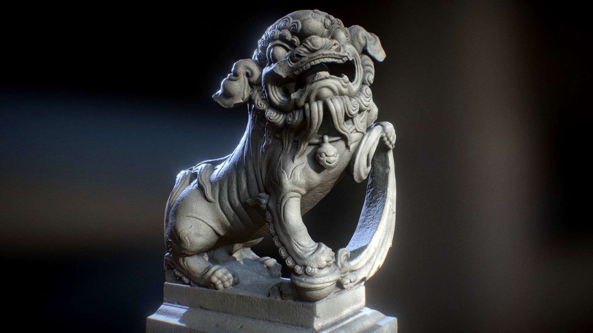 Lion-statue-007M 南庄小南埔崇聖宮