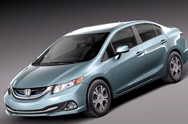 Honda Civic Sedan HYBRID 2013 3D Model