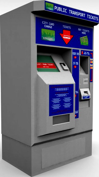 Bus Ticket Machine 3D Model