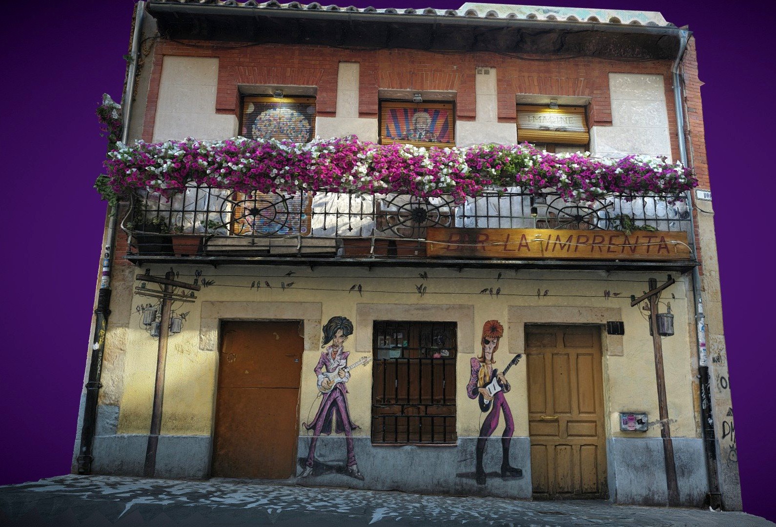 Pub Building facade photogrammetry scan