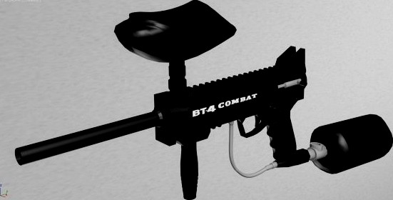 Paintball gun BT4 COMBAT 3D Model