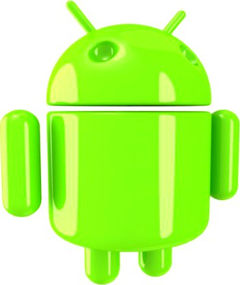 A Green Android 3D Model
