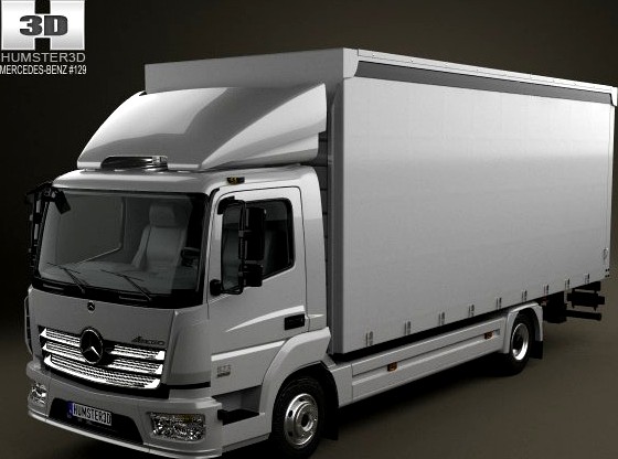 MercedesBenz Atego Box Truck 2013 3D Model