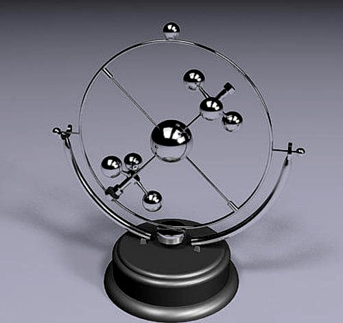 Magnetic Pendulum 3D Model