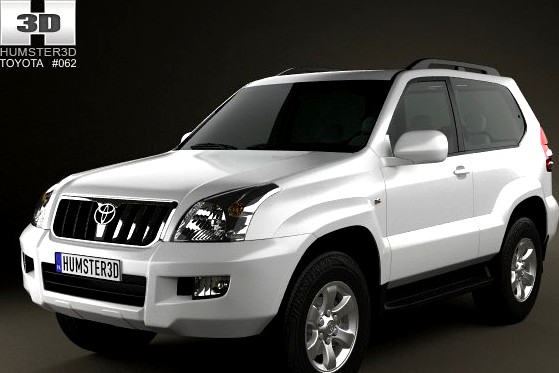 Toyota Land Cruiser Prado 120 3door 2009 3D Model