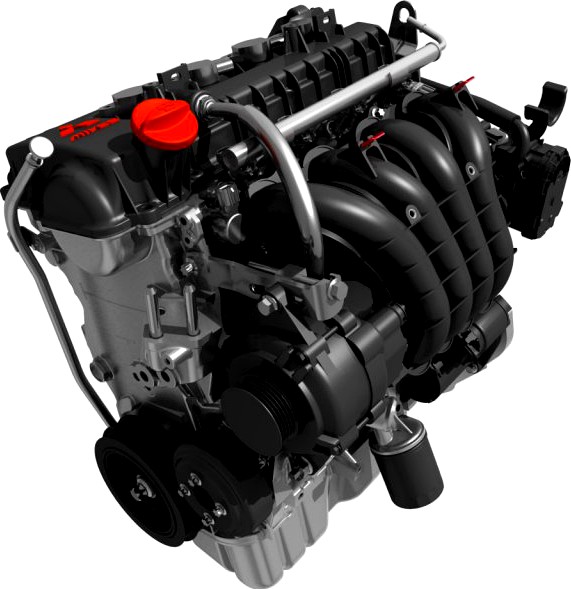 Mitsubishi Engine 3D Model