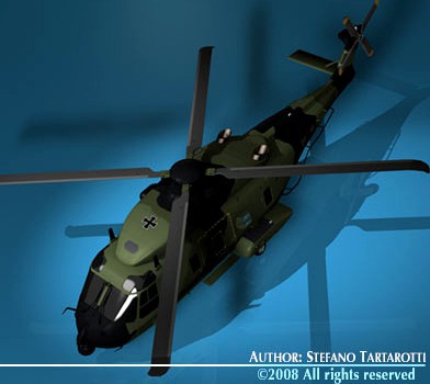 NH90 German army 3D Model