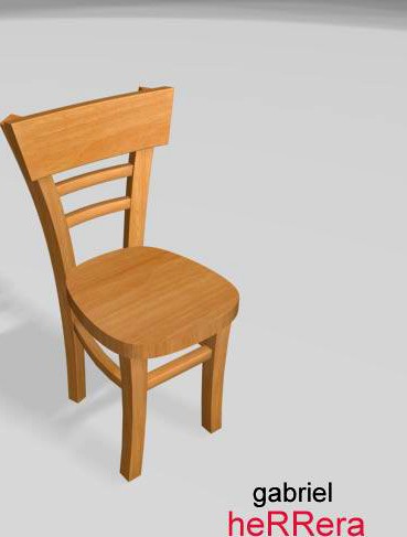 wood2chair 3D Model