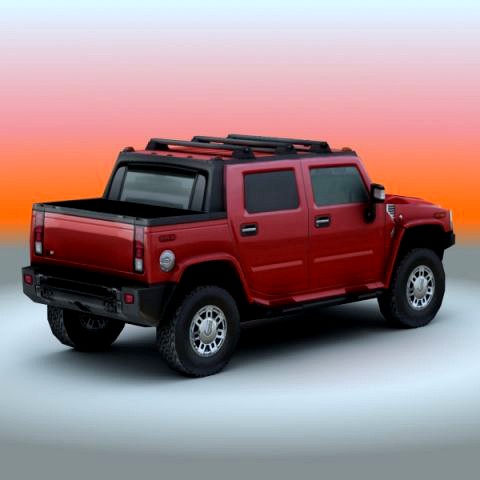 2009 Hummer H2 SUT 3D Model