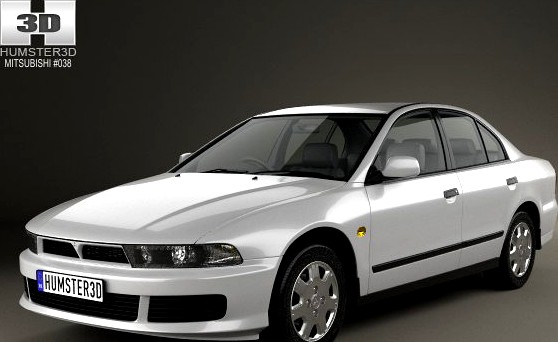 Mitsubishi Galant sedan 1996 3D Model