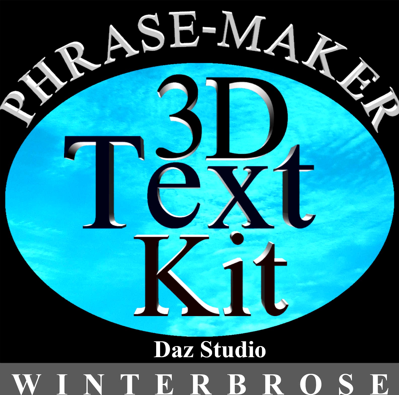 PHRASE-MAKER, 3D Writing and Design Scripts for Daz Studio with Bonus 3D Font