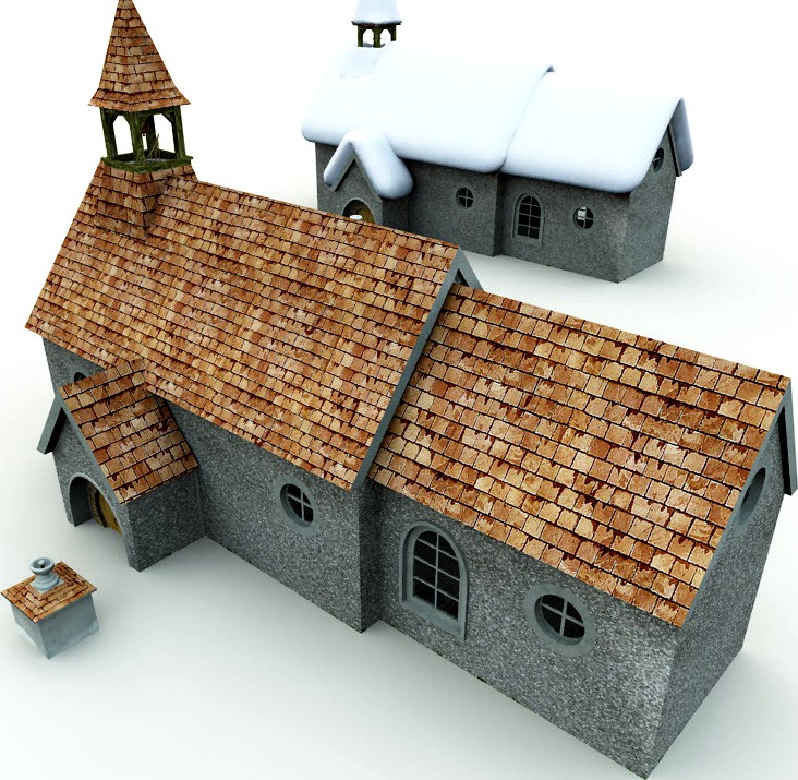 Halfling Village Church for Shade