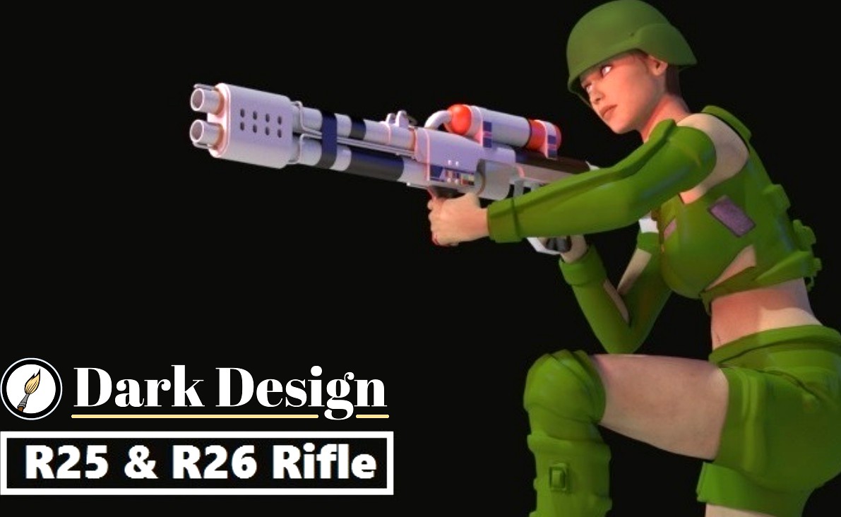 R25 & R26 Blaster Rifle