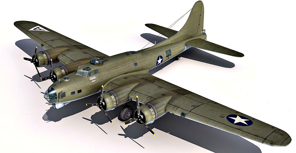 B-17 Flying Fortress 3d model