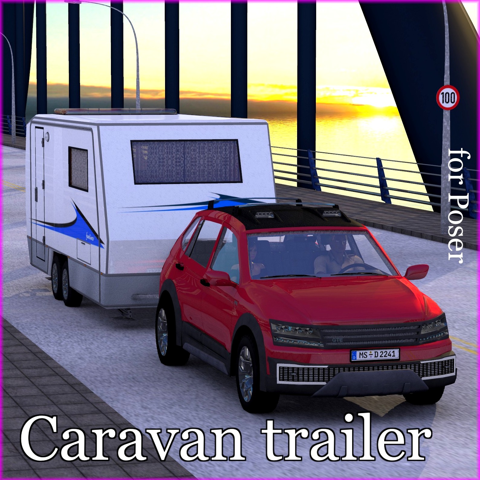 NM-Wohnwagen  Gespann  - Caravan and Car