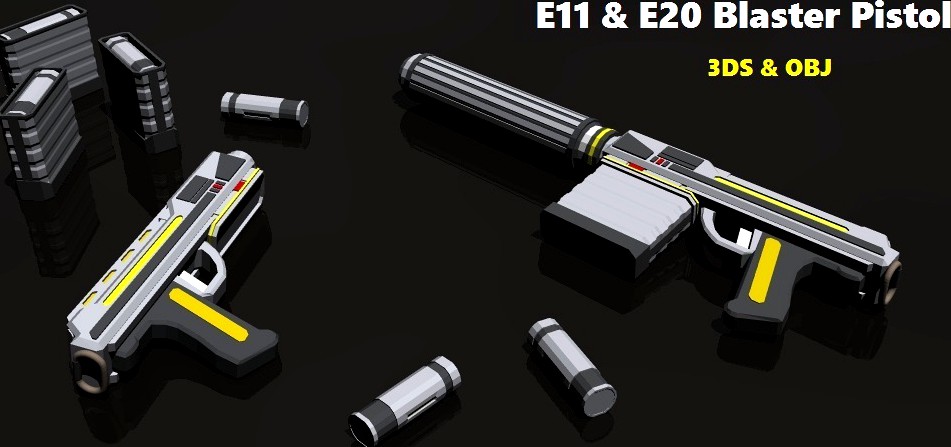 E11 & E20 Blaster Pistols