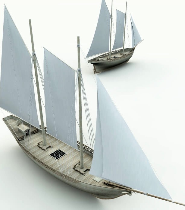 Elven Schooner  for Blender