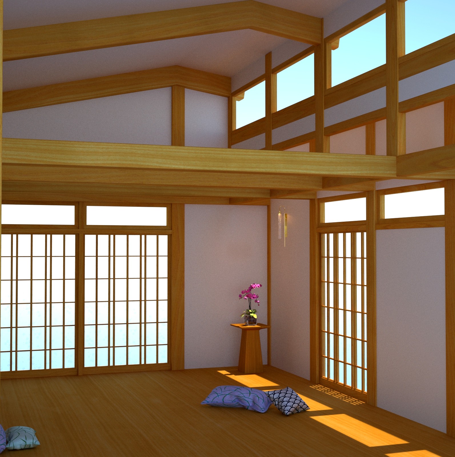 Timberframe Meditation Room - OBJ