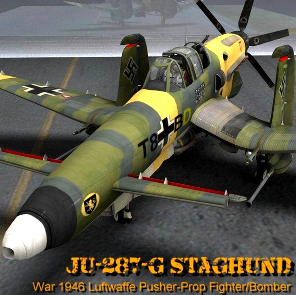 Ju-287-G/1 Staghund for Poser