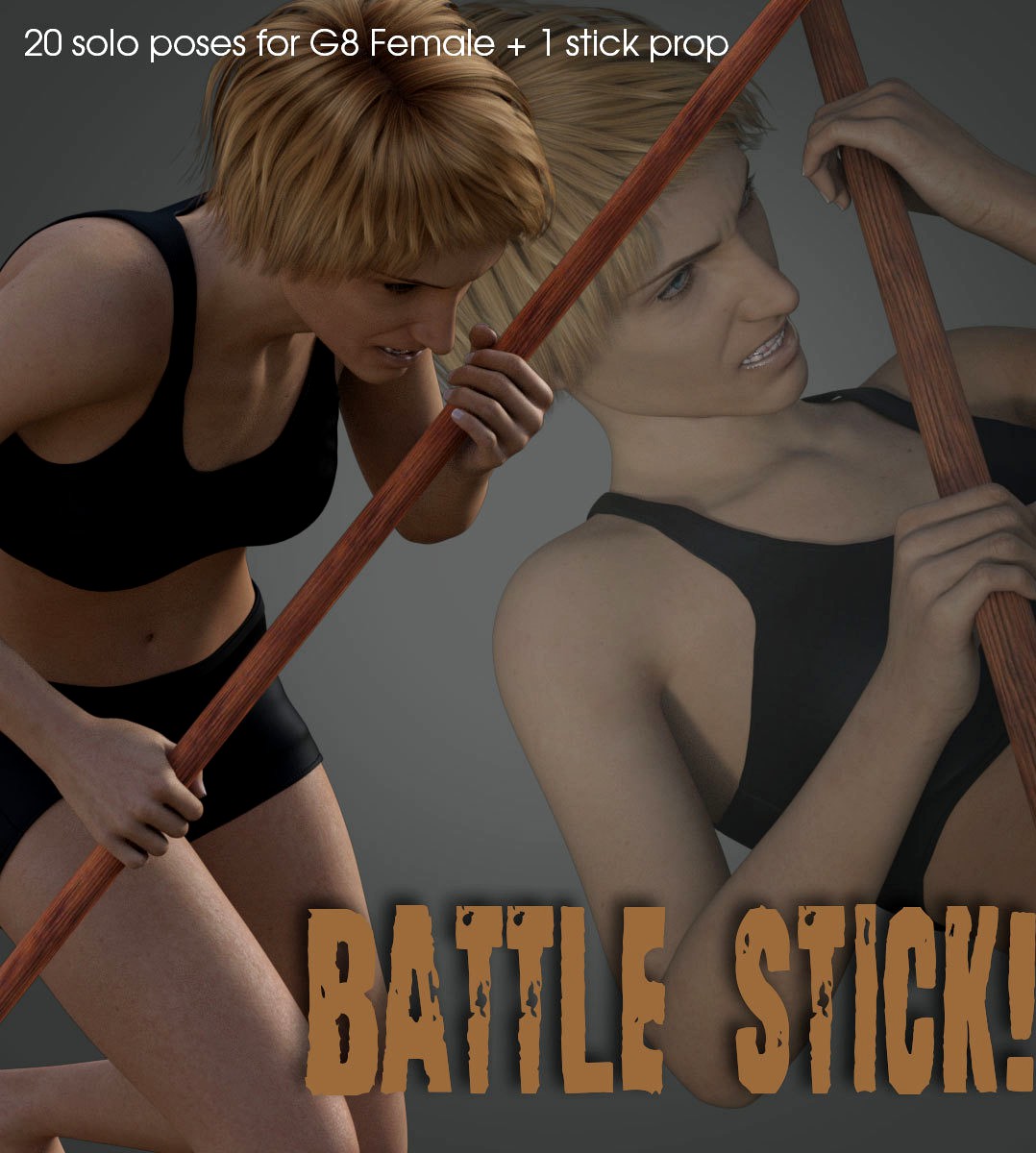 Battle Stick! for Genesis 8 Female