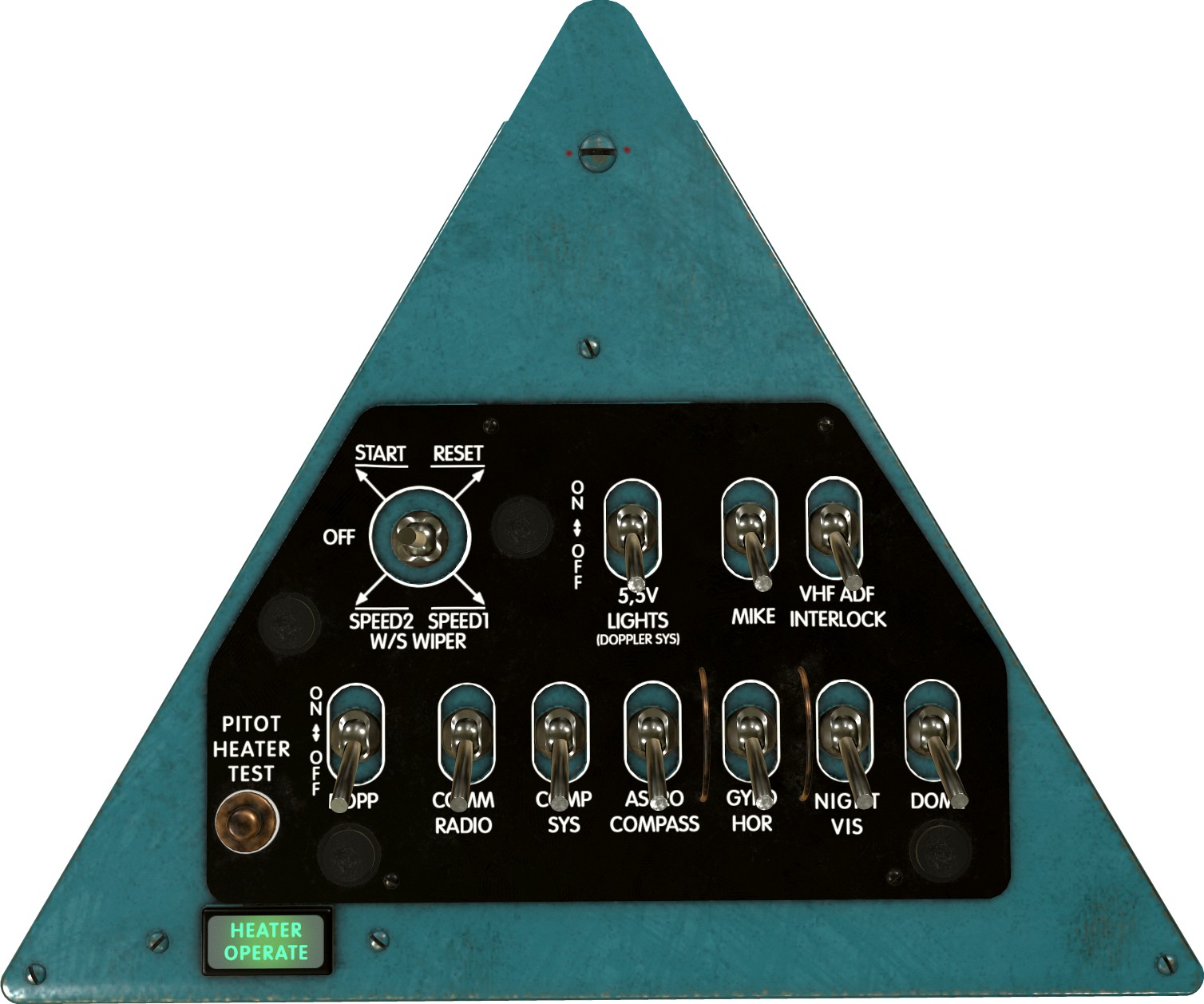 Mi-8MT Mi-17MT Right Triangular Panels Board English - Extended License