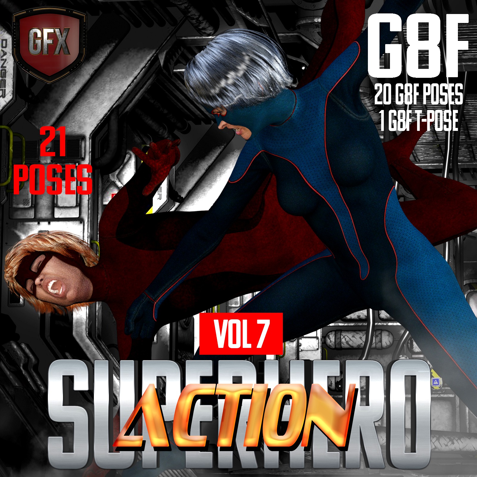 SuperHero Action for G8F Volume 7