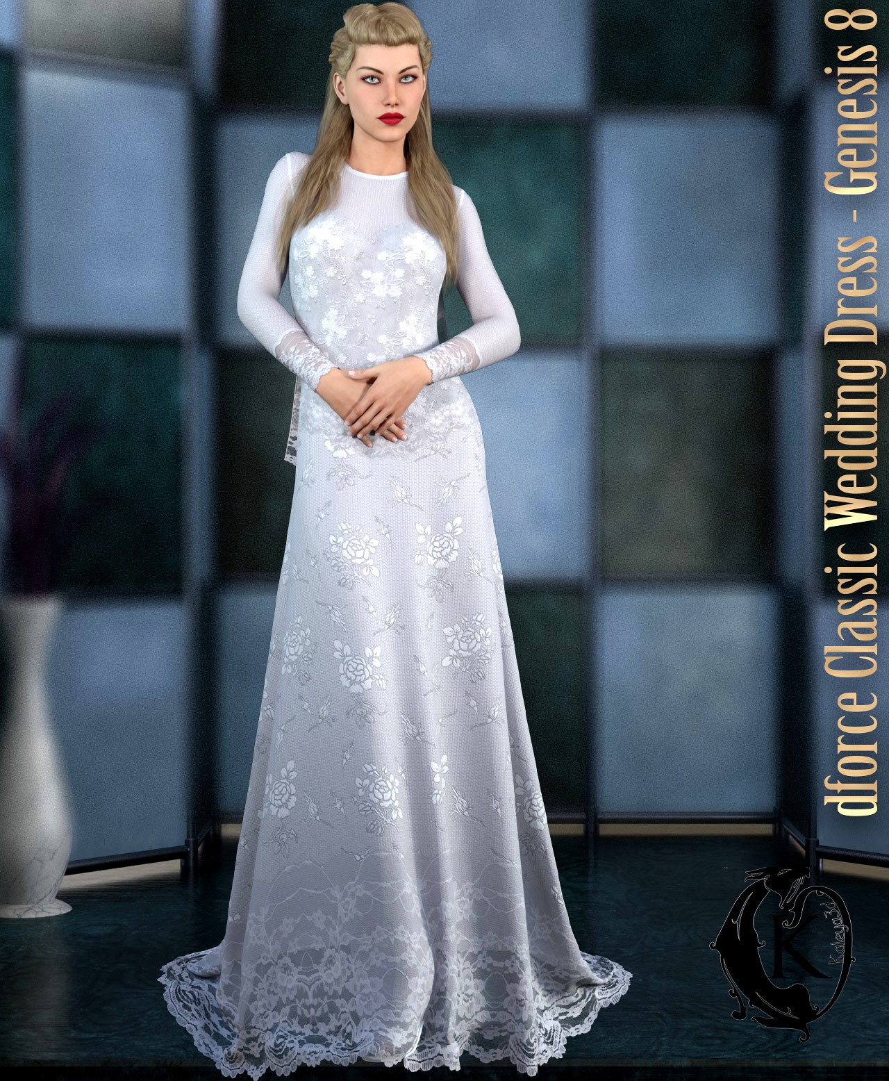 dforce - Classic Wedding Dress - Genesis 8