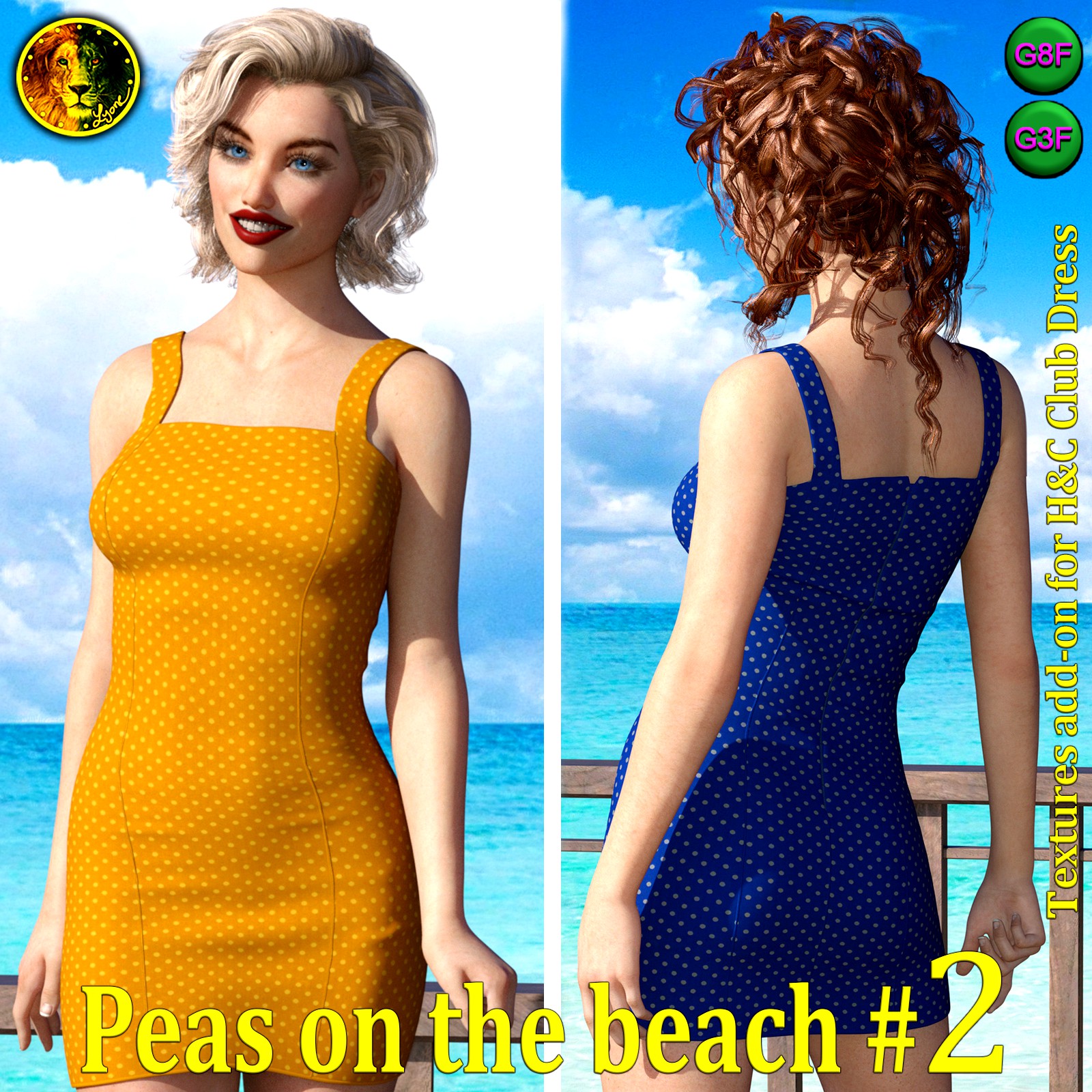 Peas on the beach 2 for H and C Club Dress