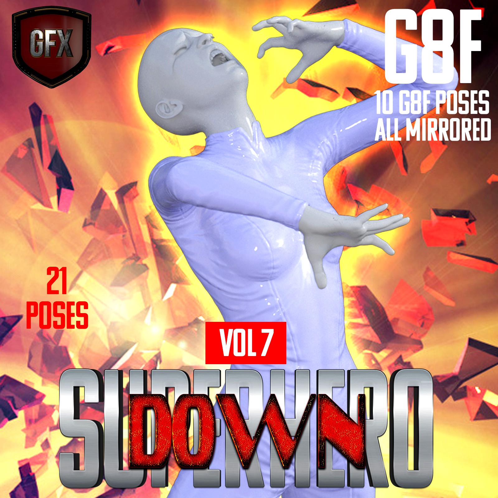 SuperHero Down for G8F Volume 7