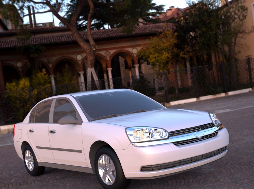 Chevrolet Malibu 2005 - 3ds and obj - Extended License