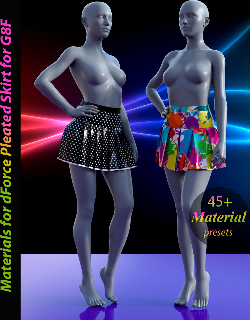 Materials for dForce Pleated Skirt