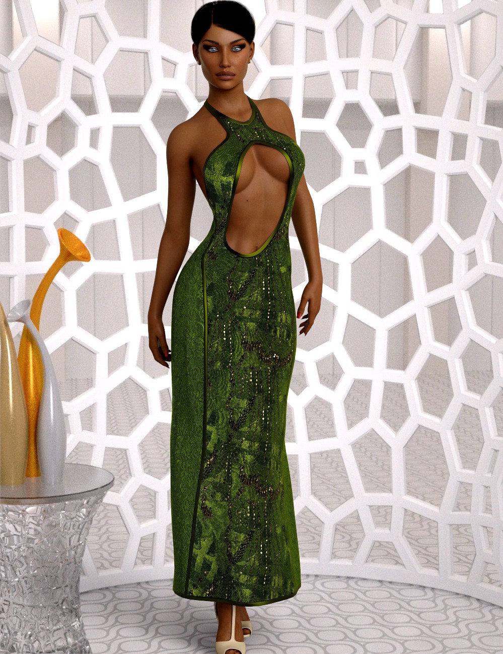 InStyle - dForce Chic Couture Gown for Genesis 8 Females