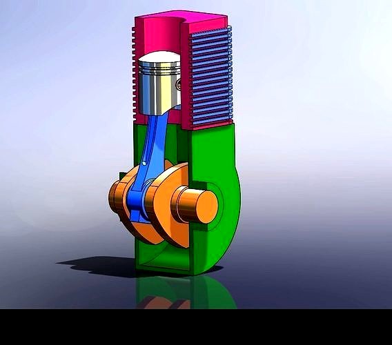 basic engine assembly | 3D