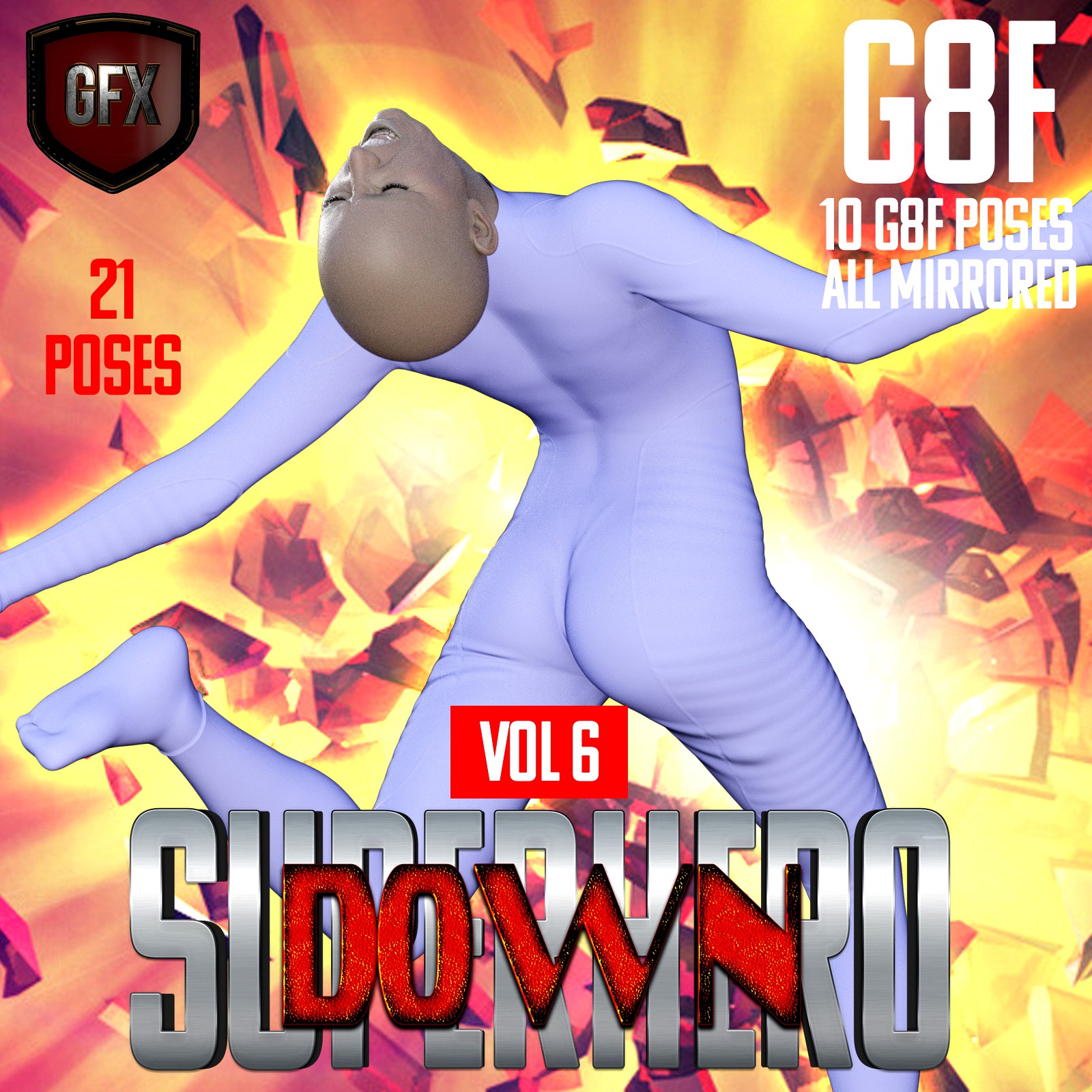 SuperHero Down for G8F Volume 6