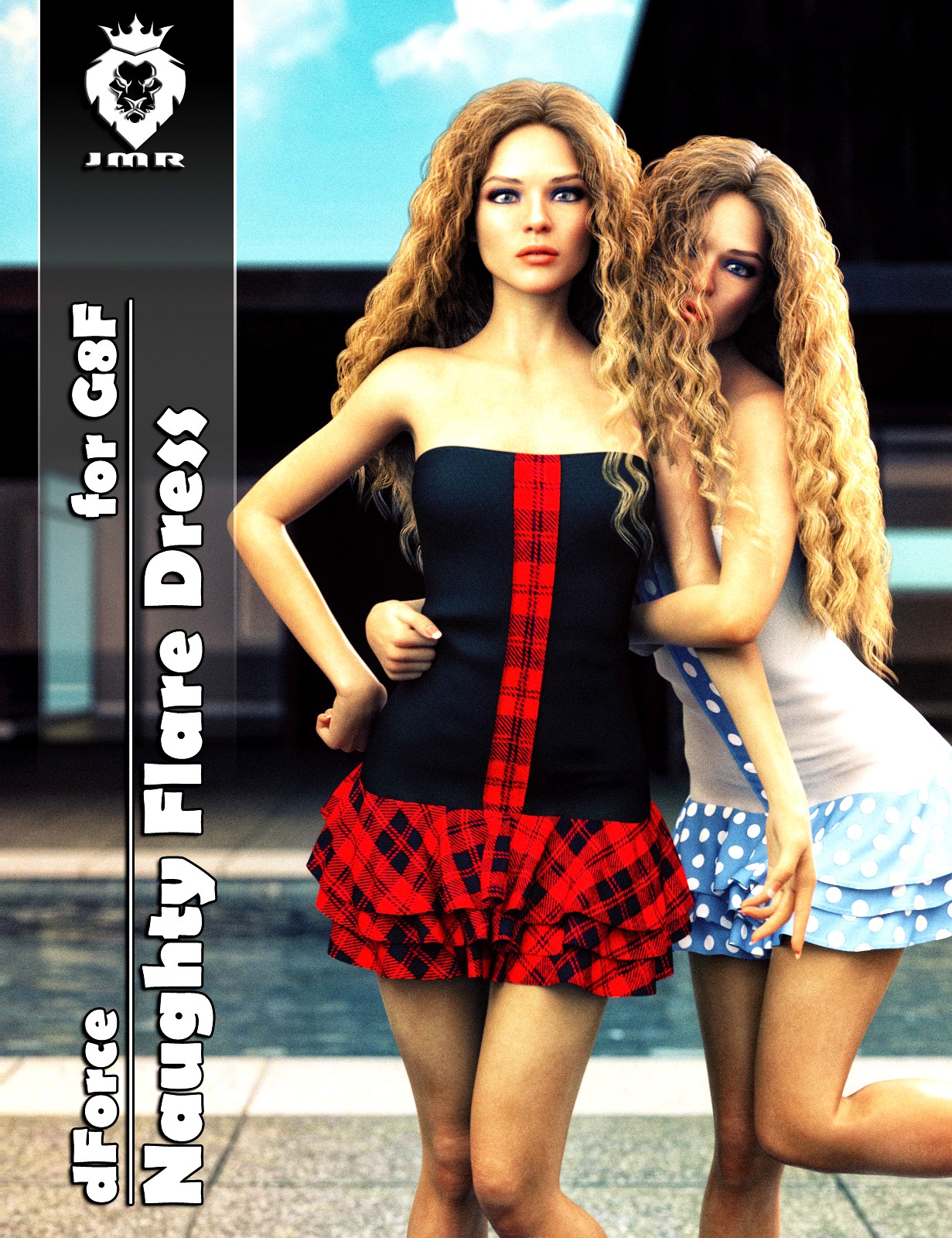 JMR dForce Naughty Flare Dress for G8F