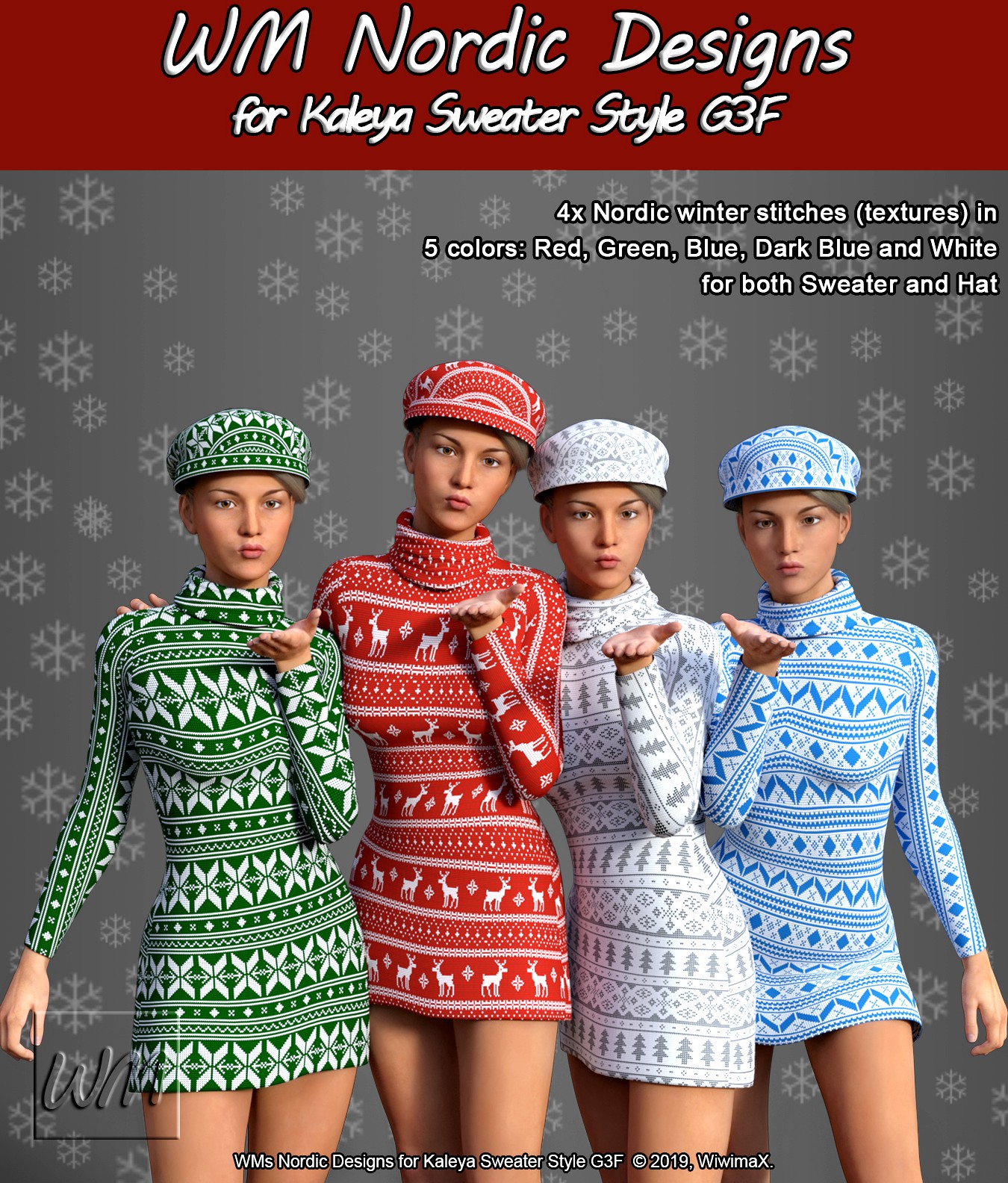 WMs Nordic Designs for Kaleya Sweater Style G3F