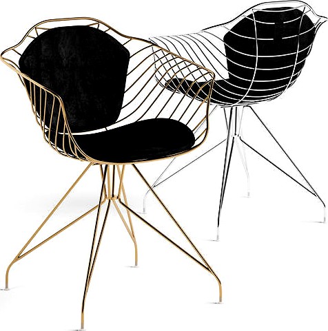 Cult Living Moda Wire Metal Chair