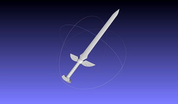 Fairy Tail Erza Scarlet 3D-Printable Sword Assembly | 3D