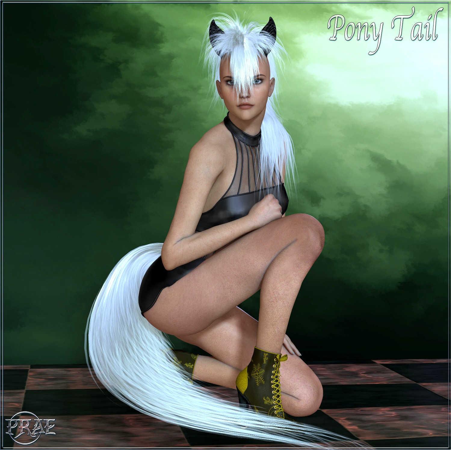 Prae-Pony Tail V4 M4 Poser