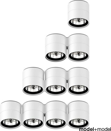 Delta Light Link spotlights collection 3D Model